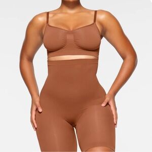 NEW Skims High Waisted Above the Knee Short Bronze Medium